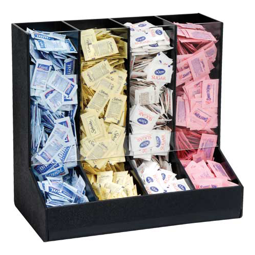 Dispense-Rite GFBO-4BT Condiment Organizer - 4 Section