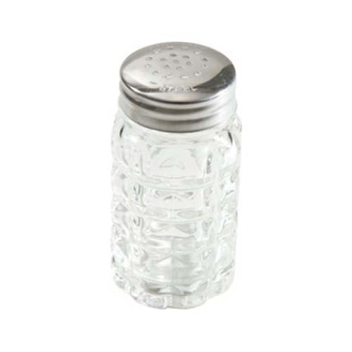 Winco GW-118 Glass Salt Shaker, 2 oz., Classic Style