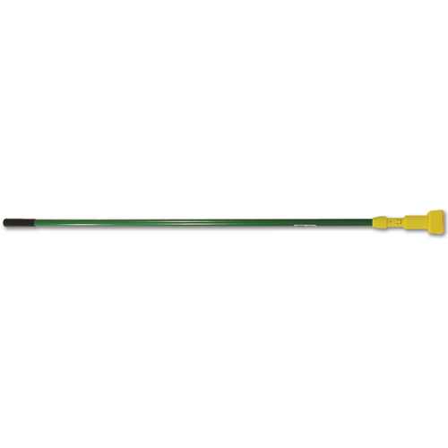 Rubbermaid FGH24600GR00 60" Gripper Clamp Style Green Fiberglass Wet-Mop Handle w/Plastic Yellow Head