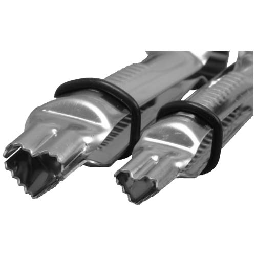 PME Crimper Adjustable Serrated Stainless Steel 2 Pc. - Heart Shape