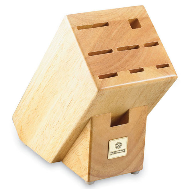 Mundial Solid Wood KB-9 Series 9-Slot Knife Storage Block