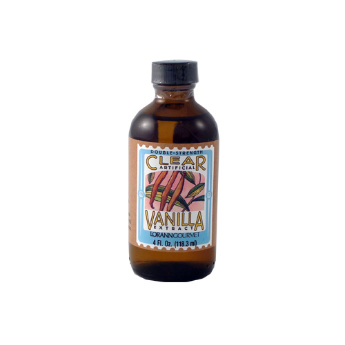 Lorann Oils Clear Vanilla Extract, Artificial, 4 Oz
