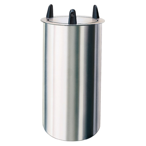 Lakeside 5005 Mobile Unheated Shielded Dish Dispenser, Round - Plate Size: 5-1/8" to 5-3/4"