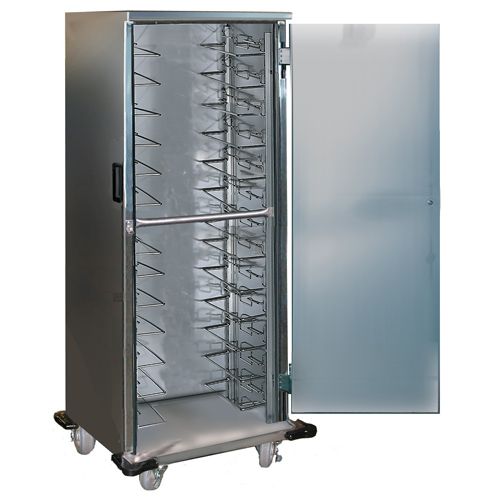 Lakeside LA6540 Unheated Stainless Steel Transport Cabinets w/ Universal Ledges - 17 Tray Cap.