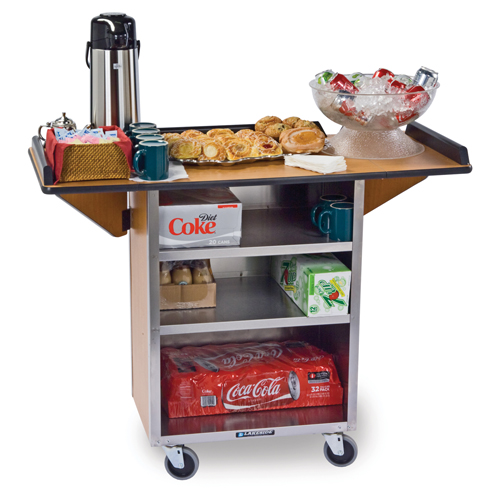 Lakeside 672 Beverage Service Cart w/ Drop Leaves 18 x 27