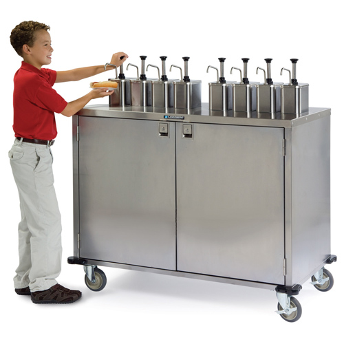 Lakeside 702-20 EZ Serve Condiment Station 4 Pumps