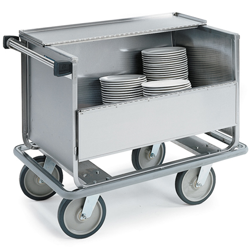 Lakeside LA705 Stainless Steel Enclosed Compartment Dish Cart - 100 9 ...