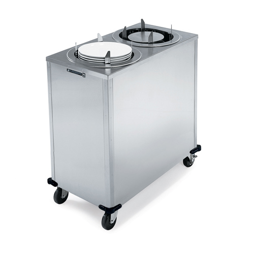 Lakeside 991 Adjust-a-Fit Mobile Unheated Enclosed-Cabinet Dish Dispenser - Oval Platter