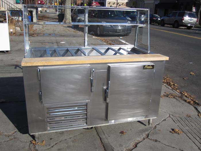 Leader Salad Bar With Sneeze Guard Model LB-60 Used Very Good Condition