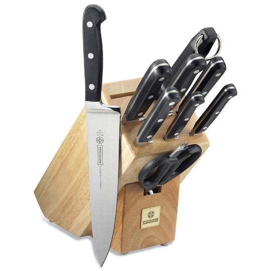 Mundial 5100 Series Black 10-Piece Block Knife Set