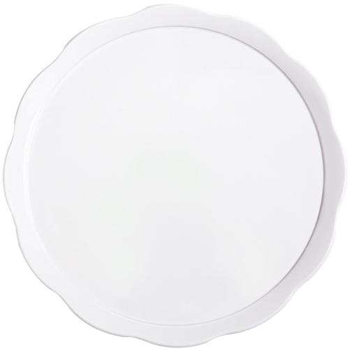 G. E. T. Melamine Plates, Scallop-Edged Round, Bake & Brew Series, 11.63" Dia - Case of 12