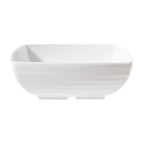 G. E. T. Melamine Bowl, Square, Milano Series, 3 qt., 10.25" x 2.75" Deep