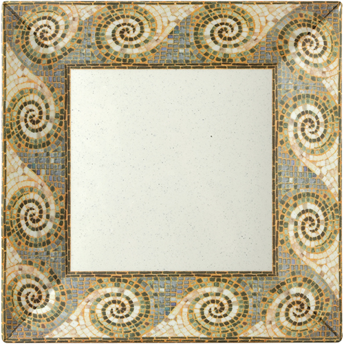 G. E. T. Melamine Plate, Square, Mosaic Pattern