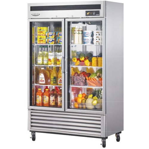 Turbo Air MSR-49G-2 2 Glass Door Refrigerator Merchandiser 49 cu. ft.