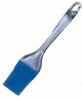 Norpro Silicone Basting or Pastry Brush. 9" long with blue bristles