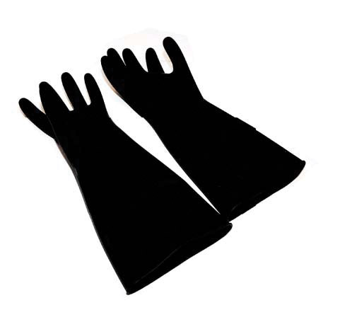 Winco Natural Latex Gloves, 18" Long, 1 Pair