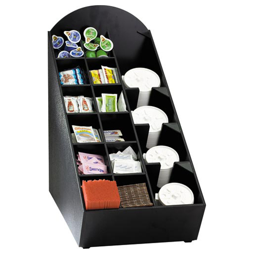 Dispense-Rite NLO-WVL Lid, Straw & Condiment Countertop Organizer