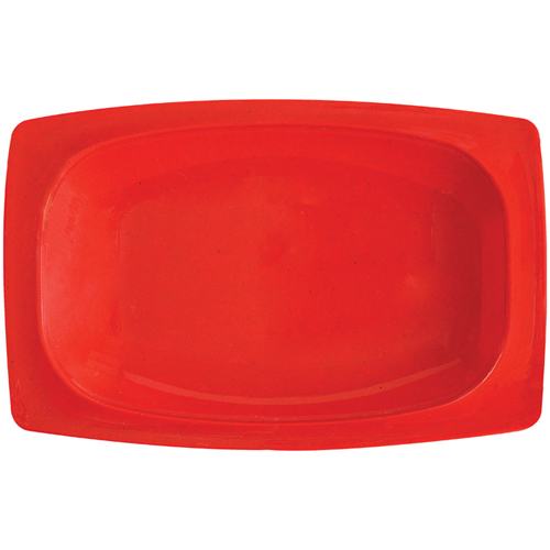 G. E. T. Melamine Platters, Oval, Red Sensation Series, 12.25" x 8" - Case of 12