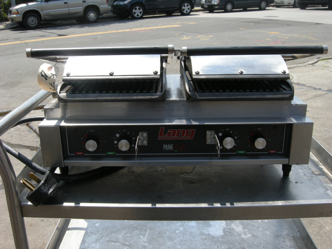 Lang Electric Panini Griddle Model PB24G Used Good Condition