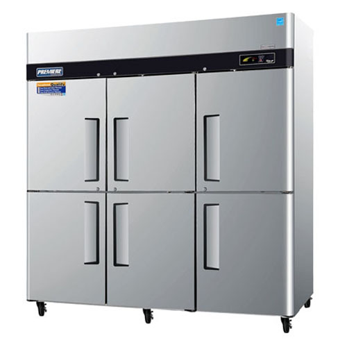 Turbo Air PRO-77-6F Premiere 6 Half Doors Top Mount Freezer 77 Cu. Ft.