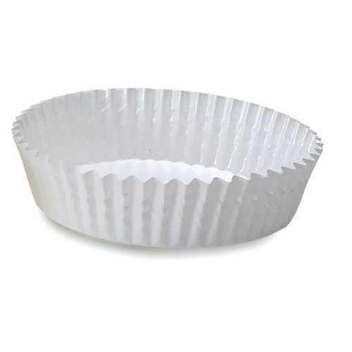 Welcome Home Brands Disposable Baker's White Ruffled Paper Tart Pan, 4.7" Diameter x 1.2" High, Case of 1500