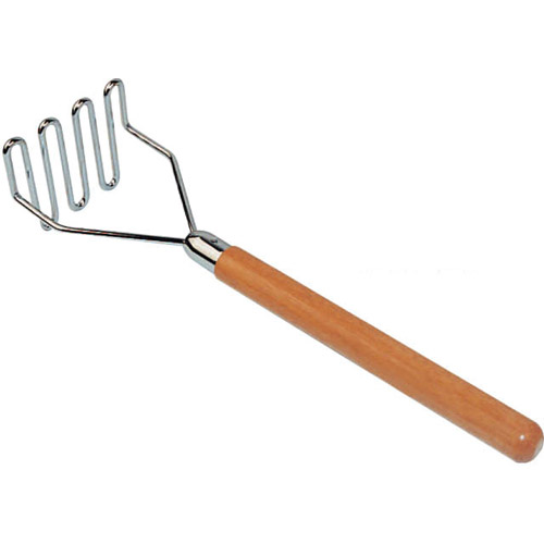 Winco Potato Masher Wooden Handle, Square - 5-1/4" x 24"