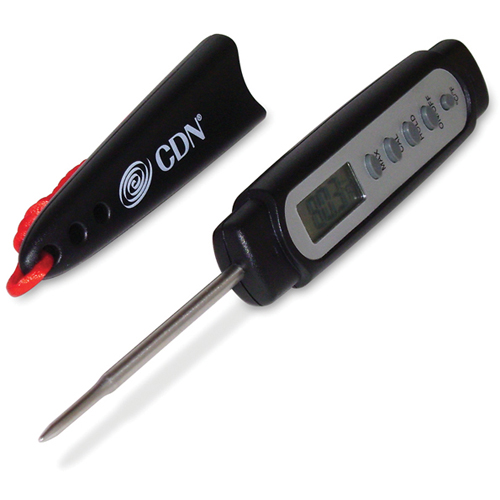 CDN ProAccurate Quick Read Waterproof Pocket Thermometer With Sheath Red 