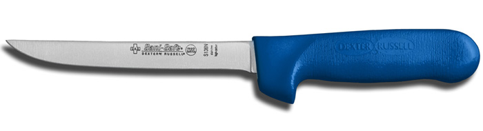 Dexter-Russell 01563C Sani-Safe 6" Narrow Boning Knife, Blue Handle