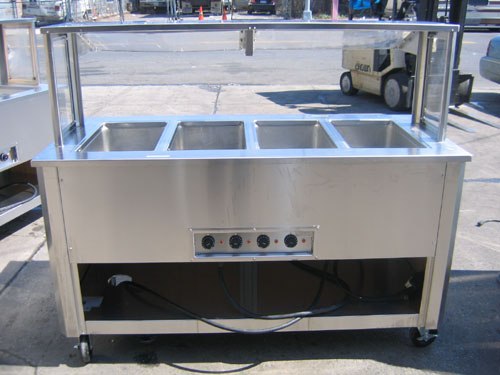 Delfield Mobile Heated Serving Counters SE-H4 Used Condition