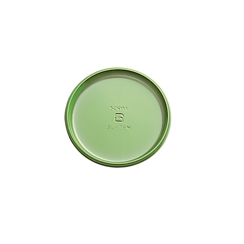 Welcome Home Brands Round Green Leaf Presentation Cake Plate, 3.1" Diameter - Case of 500