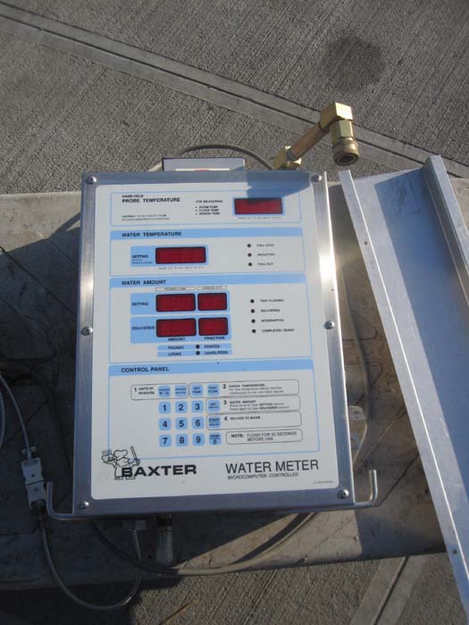 Baxter Water Meter Model # SP-600-9 & Manitowoc Super-ChilTM Water Chiller Model # SC340-04 Used Excellent Condition