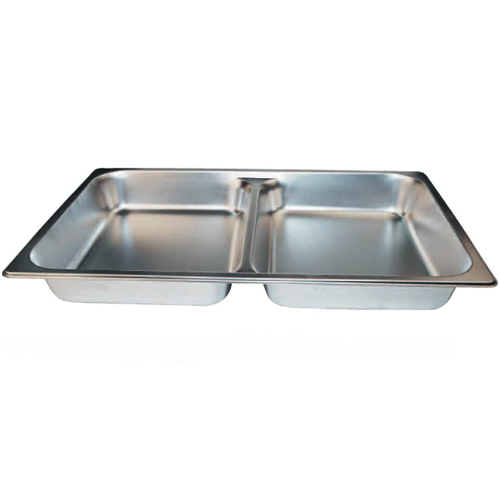 Winco SPFD2 S/S Divided Full-Size Steam Table Pan x 2-1/2"