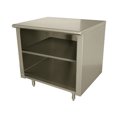 ST-314-96 Stainless Steel 14" Deep Storage Cabinet Work Table - 96"W