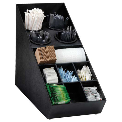 Dispense-Rite SWCH-1BT Silverware & Condiment Countertop Organizer