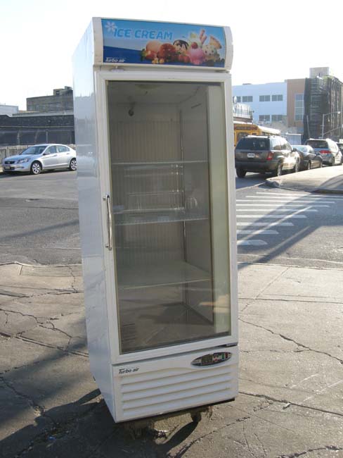 Turbo Air Glass Door Reach-In Freezer 23 cu. ft. Used Very Good Condition