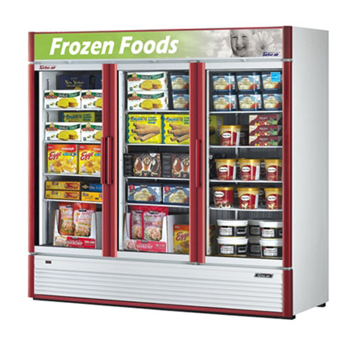 Turbo Air TGF-72SD Super Deluxe 3 Glass Door Freezer - 71.3 cu. ft.