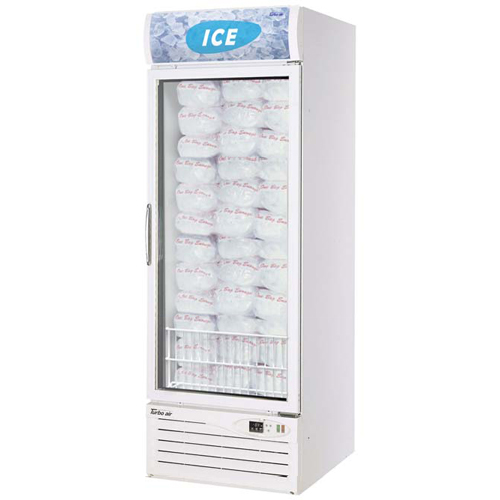 Turbo Air TGIM-23 1 Glass Door Ice Merchandiser - 21.1 Cu.Ft.