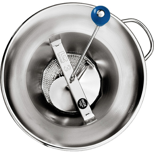 L. Tellier Stainless Steel Tomato Strainer, 5 Qt. Capacity
