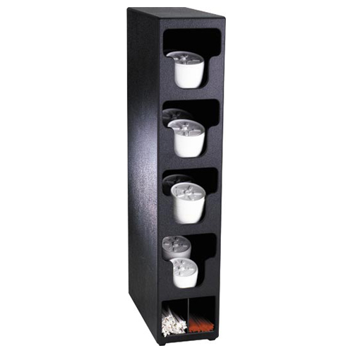 Dispense-Rite TLO-4BT Vertical Lid & Straw Organizer - 4-Section