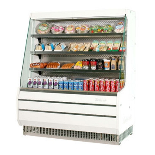 Turbo Air TOM-40M Vertical Mid-Hight Open Display Merchandiser 40" - White