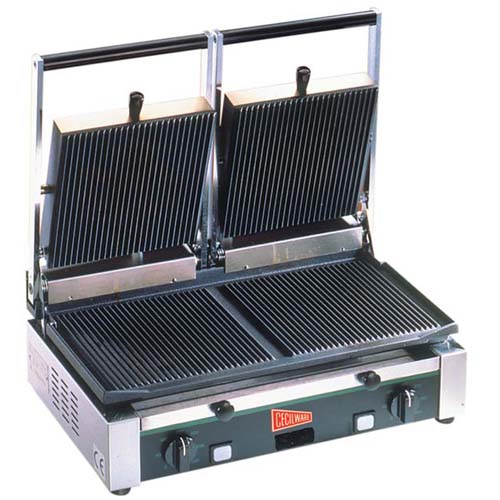 Grindmaster-Cecilware TSG2G Panini/Sandwich Grill, Double Grooved