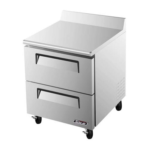 Turbo Air TWF-28SD-D2 Super Deluxe 2 Drawer Worktop Freezer - 7 Cu. Ft.