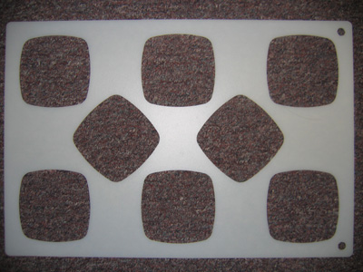 Tuile Template, Rounded Square, 3.25
