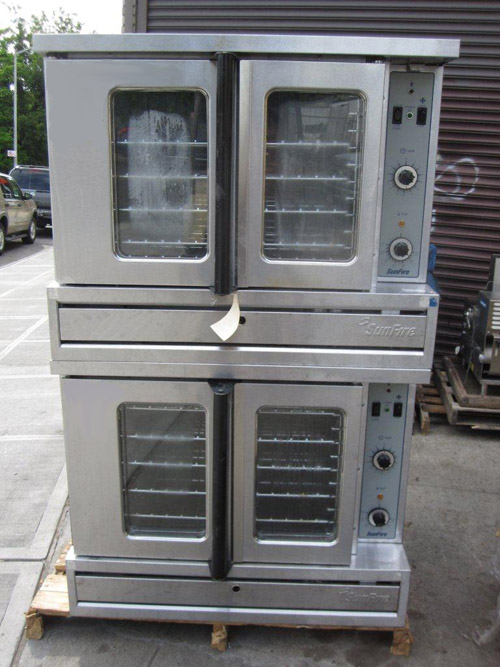 SunFire Double Deck Gas Convection Oven Model # SDG-2 Used Very Good 