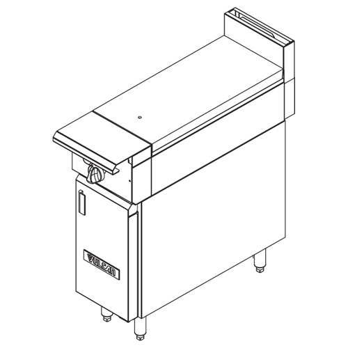 Vulcan V112H Heavy Duty Gas Range 12", Full Hot Top - Modular Frame