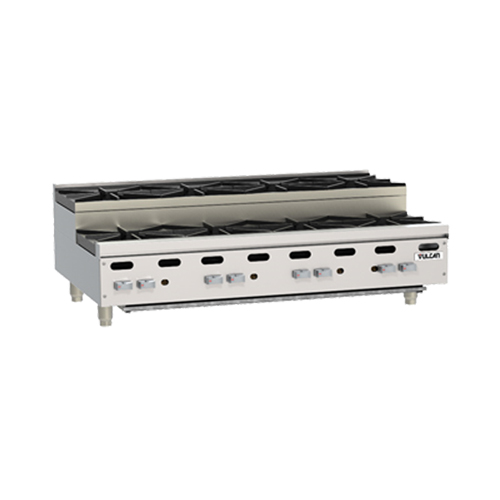 Vulcan VHP848U Heavy Duty Achiever Natural Gas Hot Plate 48", Step-Up Burner