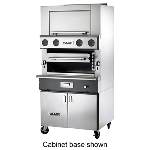 Vulcan VIR1F V Series Matched Infrared Upright Broiler, 36" Modular (for refrigerated) Base