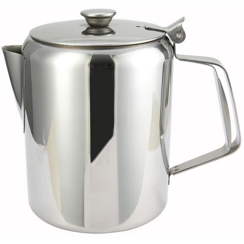 Winco Stainless Steel Beverage Server / Coffee Pot 32 Ounce