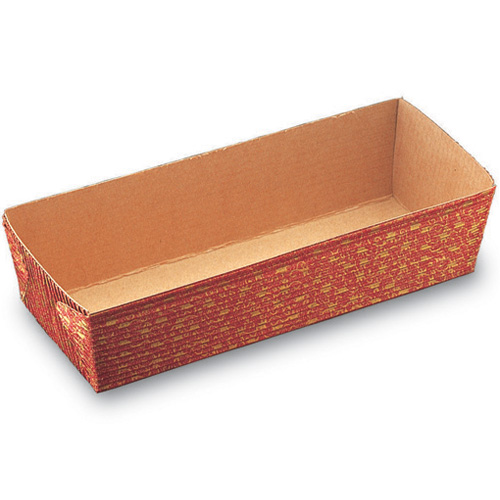 Welcome Home Brands Rectangular Leaf Paper Loaf Baking Pan, 4.4 Oz, 4.2" x 1.2" x 1.3" High, Case of 500