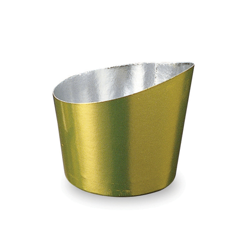 Welcome Home Brands Top Tipped Gold Disposable Paper Baking Cup, oz. Capacity, 1.7